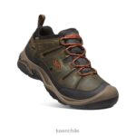calzado KEEN zapato impermeable circadia oliva negra/arcilla de alfarero hombres J4XN6102 - Image 3