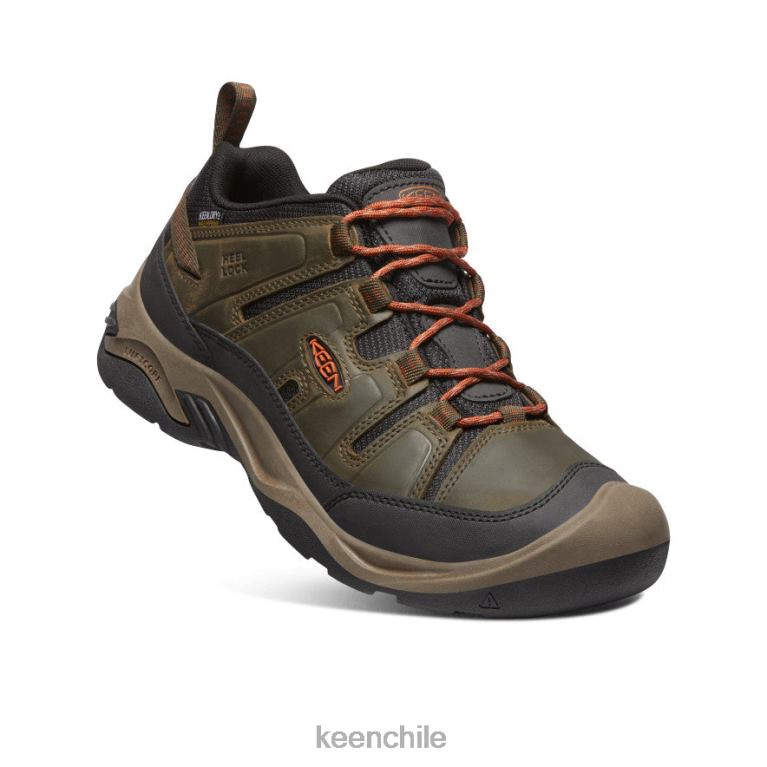 calzado KEEN zapato impermeable circadia oliva negra/arcilla de alfarero hombres J4XN6102 - Image 3