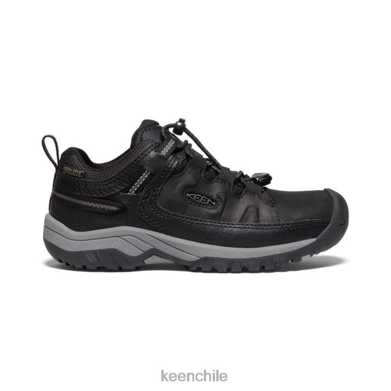 calzado KEEN zapato impermeable targhee negro/gris acero niños grandes J4XN6842 - Image 1