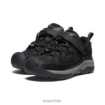 calzado KEEN zapato impermeable targhee negro/gris acero pequeños niños J4XN6912 - Image 2