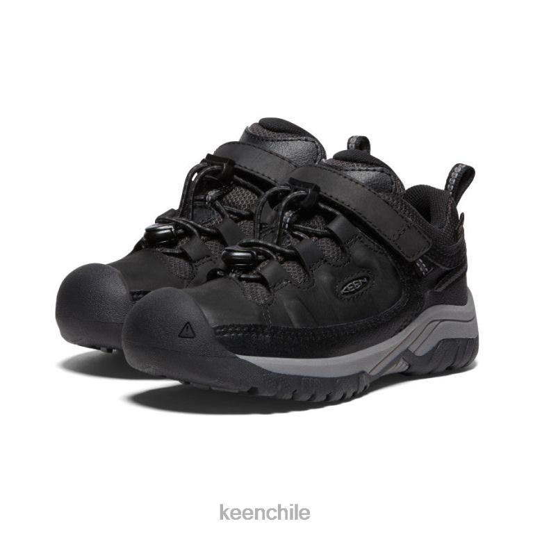 calzado KEEN zapato impermeable targhee negro/gris acero pequeños niños J4XN6912 - Image 2
