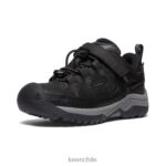 calzado KEEN zapato impermeable targhee negro/gris acero pequeños niños J4XN6912 - Image 3