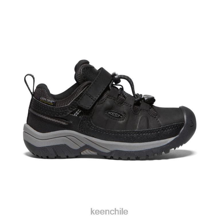 calzado KEEN zapato impermeable targhee negro/gris acero pequeños niños J4XN6912 - Image 1