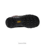 calzado KEEN bota impermeable greta cuadros marrón oscuro/rojo mujer J4XN6692 - Image 4