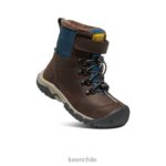 calzado KEEN bota impermeable greta grano de café/azul ala verde azulado niños grandes J4XN61016 - Image 3