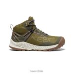 calzado KEEN bota impermeable nxis evo verde oliva/abedul plateado mujer J4XN6468