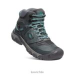 calzado KEEN bota impermeable ridge flex gris acero/porcelana mujer J4XN6574 - Image 3