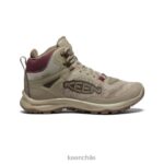 calzado KEEN bota impermeable terradora flex plaza topo/vino Windsor mujer J4XN6583