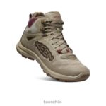calzado KEEN bota impermeable terradora flex plaza topo/vino Windsor mujer J4XN6583 - Image 3
