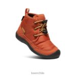 calzado KEEN chukka impermeable howser ii alfareros arcilla/negro pequeños niños J4XN6997 - Image 3