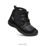 calzado KEEN chukka impermeable howser ii negro pequeños niños J4XN6995 - Image 3