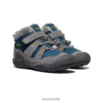 calzado KEEN chukka nudo gris acero/azul ala verde azulado pequeños niños J4XN6979 - Image 2