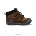 calzado KEEN chukka nudo tierra oscura/negro pequeños niños J4XN6980