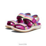 calzado KEEN correa trasera elle arcoiris/festival fucsia niños grandes J4XN6721 - Image 2
