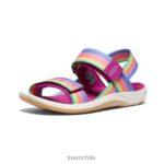 calzado KEEN correa trasera elle arcoiris/festival fucsia niños grandes J4XN6721 - Image 3