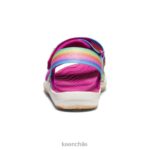 calzado KEEN correa trasera elle arcoiris/festival fucsia niños grandes J4XN6721 - Image 5