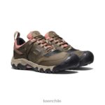 calzado KEEN cresta flexible impermeable lobo de madera/polvo de ladrillo mujer J4XN6649 - Image 2