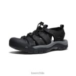 calzado KEEN cuero newport negro/gris acero hombres J4XN6133 - Image 3