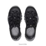 calzado KEEN cuero newport negro/gris acero hombres J4XN6133 - Image 4