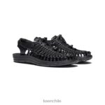 calzado KEEN cuero premium uneek negro hombres J4XN6384 - Image 2
