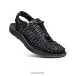 calzado KEEN cuero premium uneek negro hombres J4XN6384 - Image 3