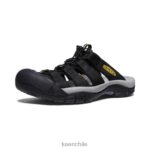 calzado KEEN diapositiva de newport amarillo negro hombres J4XN631 - Image 3