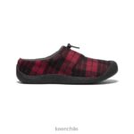 calzado KEEN diapositiva howser iii cuadros ruibarbo/negro hombres J4XN699