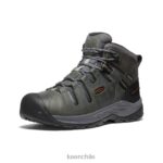 calzado KEEN Flint II impermeable medio (puntera blanda) gris acero/caparazón de tortuga hombres J4XN676 - Image 3