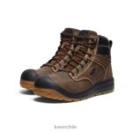 calzado KEEN fuerte wayne 6" tierra oscura/goma hombres J4XN623 - Image 2