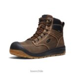 calzado KEEN fuerte wayne 6" tierra oscura/goma hombres J4XN623 - Image 3