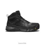 calzado KEEN Kansas City impermeable medio (puntera de fibra de carbono) negro/pistola hombres J4XN6161