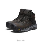 calzado KEEN kansas city+ kbf impermeable medio (puntera blanda) café en grano/negro hombres J4XN62 - Image 2
