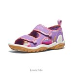 calzado KEEN Knotch Creek con puntera abierta lavanda inglesa/fucsia festival niños grandes J4XN6887 - Image 3