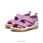 calzado KEEN Knotch Creek con puntera abierta lavanda inglesa/fucsia festival pequeños niños J4XN6770 - Image 2