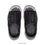 calzado KEEN Knotch River con puntera abierta negro/gris acero niños grandes J4XN6950 - Image 4