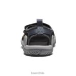calzado KEEN Knotch River con puntera abierta negro/gris acero pequeños niños J4XN6930 - Image 5
