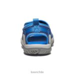 calzado KEEN Knotch River con puntera abierta profundidades brillantes de cobalto/azul pequeños niños J4XN6929 - Image 5