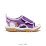 calzado KEEN Knotch River con puntera abierta tilandsia violeta/lavanda inglesa niños pequeños J4XN6933