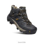 calzado KEEN Lansing impermeable medio (puntera de acero) cuervo/olivo leonado mujer J4XN6598 - Image 3