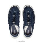 calzado KEEN lienzo uneek azul marino/abedul hombres J4XN6106 - Image 4