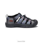calzado KEEN newport h2 gris acero/negro niños grandes J4XN6755