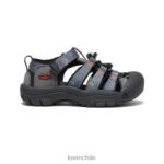 calzado KEEN newport h2 gris acero/negro pequeños niños J4XN6735
