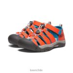 calzado KEEN newport h2 naranja seguridad/azul fiordo niños grandes J4XN6756 - Image 2