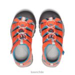 calzado KEEN newport h2 naranja seguridad/azul fiordo niños grandes J4XN6756 - Image 4