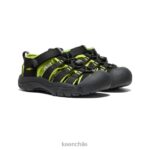 calzado KEEN newport h2 negro/verde lima pequeños niños J4XN6745 - Image 2