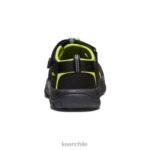 calzado KEEN newport h2 negro/verde lima pequeños niños J4XN6745 - Image 5