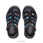 calzado KEEN newport h2 raya negra niños grandes J4XN6768 - Image 4