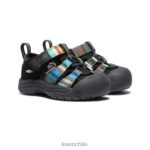 calzado KEEN newport h2 raya negra niños pequeños J4XN6836 - Image 2