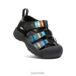 calzado KEEN newport h2 raya negra niños pequeños J4XN6836 - Image 3