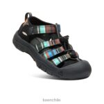 calzado KEEN newport h2 raya negra pequeños niños J4XN6736 - Image 3